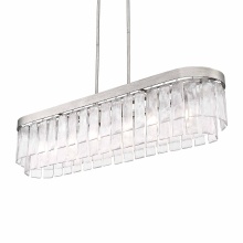 Golden 1768-LP PS-HWG - Golden Lighting Ciara 6-light Island Light in Peruvian Silver